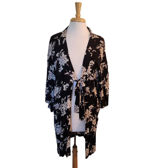 Spiritual Gangster Maya Floral Tie Kimono One Size (0-14) - Picture 2 of 9
